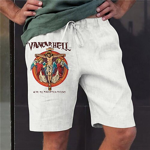 Men's Stylish Designer Straight Shorts Elastic Waist Print Short Pants Sports Outdoor Daily Cartoon Graphic Prints Cotton Blend Comfort Breathable Mid Waist White S M L XL XXL / Summer / Beach
Men's Stylish Designer Straight Shorts Elastic Waist Print Short Pants Sports Outdoor Daily Cartoon Graphic Prints Cotton Blend Comfort Breathable Mid Waist White S M L XL XXL / Summer / Beach