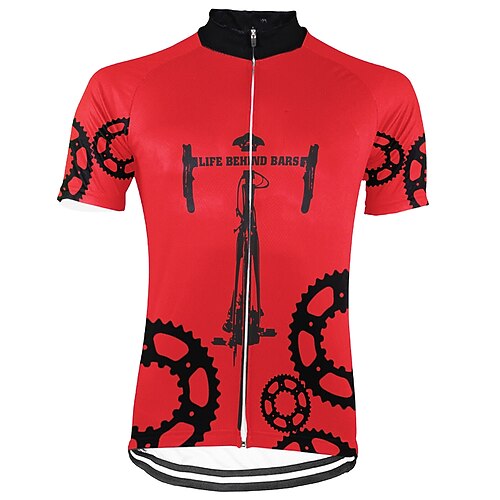 21Grams Men's Cycling Jersey Short Sleeve Bike Top with 3 Rear Pockets Mountain Bike MTB Road Bike Cycling Breathable Quick Dry Moisture Wicking Reflective Strips Red Gear Polyester Spandex Sports
21Grams Men's Cycling Jersey Short Sleeve Bike Top with 3 Rear Pockets Mountain Bike MTB Road Bike Cycling Breathable Quick Dry Moisture Wicking Reflective Strips Red Gear Polyester Spandex Sports