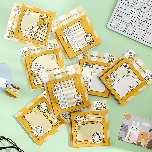 4 pcs Sticky Notes 7.67.6 inch Colorful Paper Lined Cute Self-adhesive Post It Notes for School Office Student
4 pcs Sticky Notes 7.67.6 inch Colorful Paper Lined Cute Self-adhesive Post It Notes for School Office Student