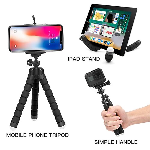 Phone Tripod Moblie Phone Clip Bracket Holder Mount Tripod Stand for Smartphone Camera Tripod Stand Adapter
Phone Tripod Moblie Phone Clip Bracket Holder Mount Tripod Stand for Smartphone Camera Tripod Stand Adapter