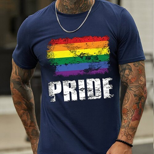 Men's Unisex T shirt Hot Stamping Rainbow Graphic Prints Letter Crew Neck Street Daily Print Short Sleeve Tops Casual Designer Big and Tall Sports Green Black Gray
Men's Unisex T shirt Hot Stamping Rainbow Graphic Prints Letter Crew Neck Street Daily Print Short Sleeve Tops Casual Designer Big and Tall Sports Green Black Gray