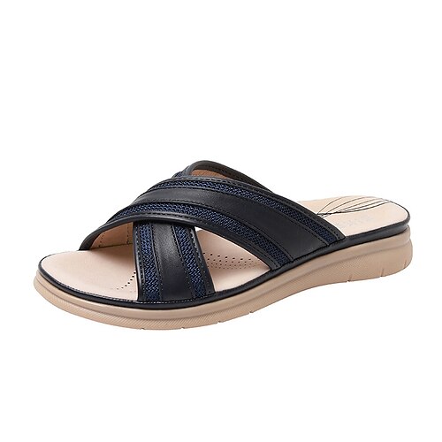 Women's Sandals Outdoor Slippers Flat Heel Round Toe Open Toe Elegant Casual Daily PU Leather Loafer Spring Summer Solid Colored Almond Black Rosy Pink
Women's Sandals Outdoor Slippers Flat Heel Round Toe Open Toe Elegant Casual Daily PU Leather Loafer Spring Summer Solid Colored Almond Black Rosy Pink