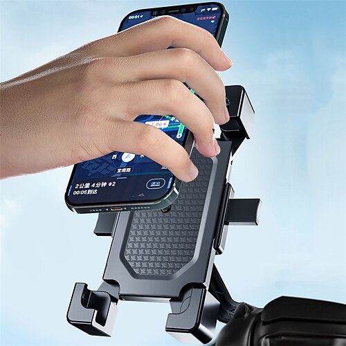 Bike Motorcycle Phone Holder Bicycle Mobile Cellphone Holder For iPhone Samsung Xiaomi GPS Bracket for 6.5inches Mobile Phone
Bike Motorcycle Phone Holder Bicycle Mobile Cellphone Holder For iPhone Samsung Xiaomi GPS Bracket for 6.5inches Mobile Phone