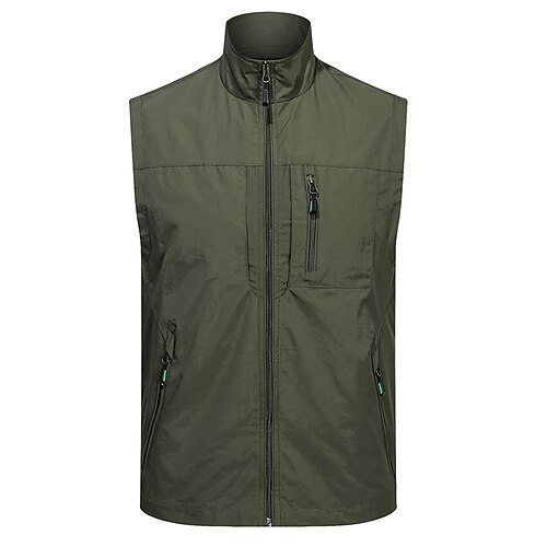 Men's Fishing Vest Hiking Vest Sleeveless Top Outdoor Breathable Quick Dry Lightweight Multi Pockets Summer Sporty Zipper Polyester Black Army Green Khaki Hunting Fishing Climbing
Men's Fishing Vest Hiking Vest Sleeveless Top Outdoor Breathable Quick Dry Lightweight Multi Pockets Summer Sporty Zipper Polyester Black Army Green Khaki Hunting Fishing Climbing
