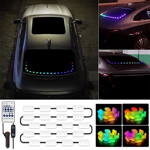 OTOLAMPARA 20 in 1 Car LED Strip Light Rear Windshield RGB Strip Lights 20W 1600LM Color Changing APP Control Music Sync Atmosphere Lamp Interior Accessories
OTOLAMPARA 20 in 1 Car LED Strip Light Rear Windshield RGB Strip Lights 20W 1600LM Color Changing APP Control Music Sync Atmosphere Lamp Interior Accessories