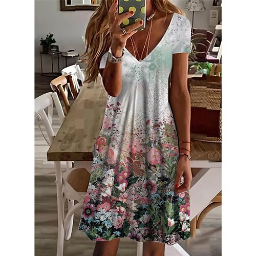 Femme Robe casual Manche Courte Printemps Eté Imprimer Animal Floral Papillon Col V 2022 Noir Gris Blanche S M L XL XXL 3XL
Femme Robe casual Manche Courte Printemps Eté Imprimer Animal Floral Papillon Col V 2022 Noir Gris Blanche S M L XL XXL 3XL