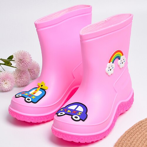 Boys Girls' Rain Boots Sports Outdoors Flat Boots Lightweight PVC Waterproof Non Slip Casual / Daily Rain Boots Little Kids(4-7ys) Daily Rainy Days / Wet Road Walking Shoes LeisureSports Blue Rosy
Boys Girls' Rain Boots Sports Outdoors Flat Boots Lightweight PVC Waterproof Non Slip Casual / Daily Rain Boots Little Kids(4-7ys) Daily Rainy Days / Wet Road Walking Shoes LeisureSports Blue Rosy