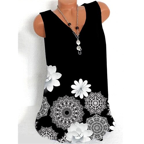 Women's Floral Tank Top Camis Floral Print V Neck Casual Streetwear Tops Black / 3D Print
Women's Floral Tank Top Camis Floral Print V Neck Casual Streetwear Tops Black / 3D Print