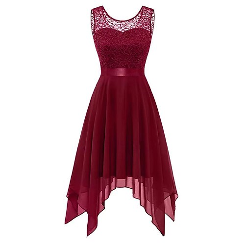 Women's Plus Size Party Dress Solid Color V Neck Lace Sleeveless Spring Summer Work Knee Length Dress Party Back to School Dress
Women's Plus Size Party Dress Solid Color V Neck Lace Sleeveless Spring Summer Work Knee Length Dress Party Back to School Dress