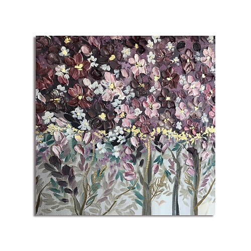 Oil Painting Hand Painted Square Abstract Floral / Botanical Modern Stretched Canvas
Oil Painting Hand Painted Square Abstract Floral / Botanical Modern Stretched Canvas