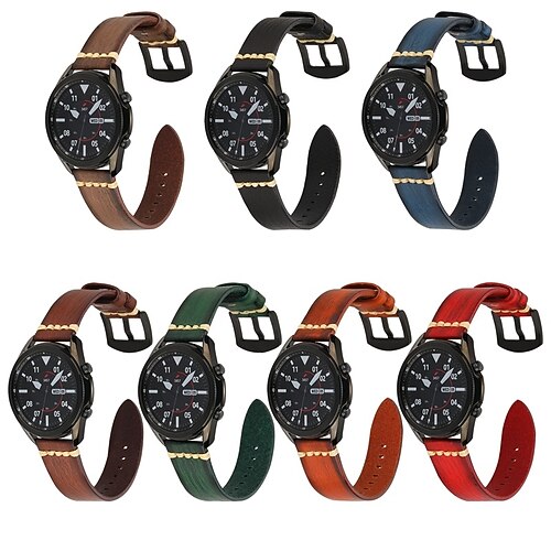 1 pcs Smart Watch Band for Samsung Galaxy Gear S3 Frontier Gear S3 Classic Watch 46mm Watch 3 41mm Watch 3 45mm 20mm 22mm Genuine Leather Smartwatch Strap Luxury Adjustable Classic Clasp Leather Loop
1 pcs Smart Watch Band for Samsung Galaxy Gear S3 Frontier Gear S3 Classic Watch 46mm Watch 3 41mm Watch 3 45mm 20mm 22mm Genuine Leather Smartwatch Strap Luxury Adjustable Classic Clasp Leather Loop