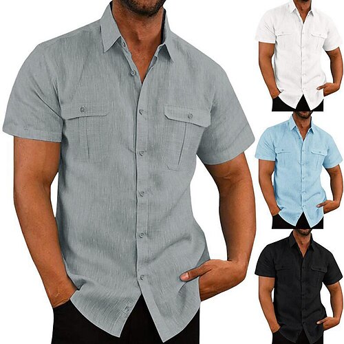 Men's Hiking Shirt / Button Down Shirts Henley Shirt Short Sleeve Tee Tshirt Top Outdoor Breathable Quick Dry Lightweight Sweat wicking Summer Light Blue White Black Fishing Climbing Beach
Men's Hiking Shirt / Button Down Shirts Henley Shirt Short Sleeve Tee Tshirt Top Outdoor Breathable Quick Dry Lightweight Sweat wicking Summer Light Blue White Black Fishing Climbing Beach