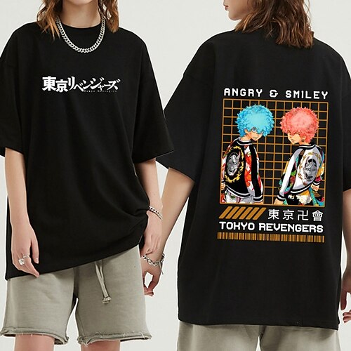 

Inspired by Tokyo Revengers Smiley Angry T-shirt Cartoon Manga Anime Harajuku Graphic Kawaii T-shirt For Men's Women's Unisex Adults' Hot Stamping 100% Polyester