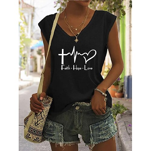 Women's Tank Top Camis Green Blue Light Green Letter Print Sleeveless Casual Weekend Streetwear Casual V Neck Regular S
Women's Tank Top Camis Green Blue Light Green Letter Print Sleeveless Casual Weekend Streetwear Casual V Neck Regular S