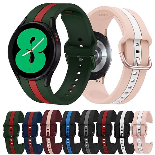20mm Stripe Silicone Straps For Samsung Galaxy 4 Smart Watch 46mm 42mm Classic Bracelet
20mm Stripe Silicone Straps For Samsung Galaxy 4 Smart Watch 46mm 42mm Classic Bracelet