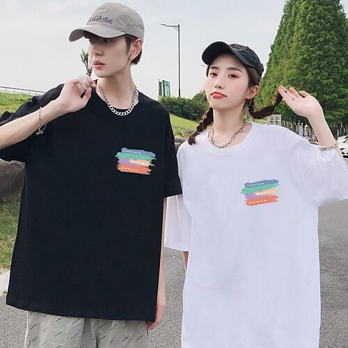 Spot Super Hot T-Shirt High-End Ins Tide Couple Dress Summer Dress Niche Design Short-Sleeved 2022 New Trend
Spot Super Hot T-Shirt High-End Ins Tide Couple Dress Summer Dress Niche Design Short-Sleeved 2022 New Trend