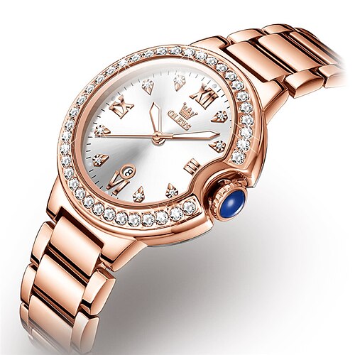 OLEVS Quartz Watch for Women Analog Quartz Stylish Luxury Waterproof Calendar Titanium Alloy Stainless Steel Creative Airplane
OLEVS Quartz Watch for Women Analog Quartz Stylish Luxury Waterproof Calendar Titanium Alloy Stainless Steel Creative Airplane