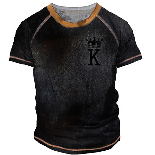 Men's Unisex T shirt Tee 3D Print Graphic Prints Poker Crew Neck Street Daily Print Short Sleeve Tops Casual Designer Big and Tall Sports Black Blue Gray
Men's Unisex T shirt Tee 3D Print Graphic Prints Poker Crew Neck Street Daily Print Short Sleeve Tops Casual Designer Big and Tall Sports Black Blue Gray