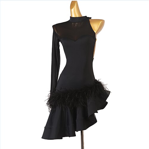 Latin Dance Dress Feathers / Fur Women's Training Performance Long Sleeve Chinlon
Latin Dance Dress Feathers / Fur Women's Training Performance Long Sleeve Chinlon