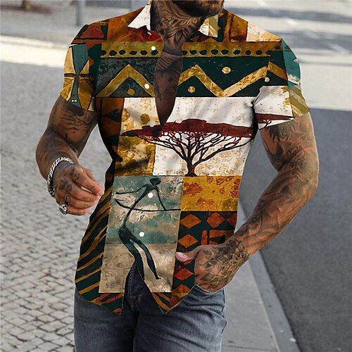 Men's Shirt Graphic Shirt Floral Color Block Turndown Yellow Print Outdoor Street Short Sleeve Button-Down Print Clothing Apparel Fashion Designer Casual Breathable / Summer / Spring / Summer
Men's Shirt Graphic Shirt Floral Color Block Turndown Yellow Print Outdoor Street Short Sleeve Button-Down Print Clothing Apparel Fashion Designer Casual Breathable / Summer / Spring / Summer