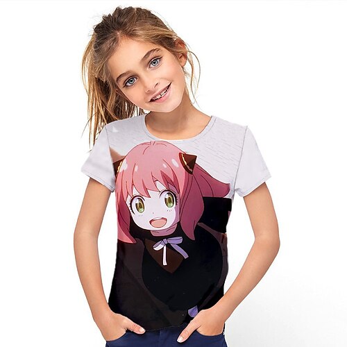 Kids Girls' T shirt Anime Outdoor 3D Print Short Sleeve Crewneck Active 3-12 Years Spring Gray
Kids Girls' T shirt Anime Outdoor 3D Print Short Sleeve Crewneck Active 3-12 Years Spring Gray