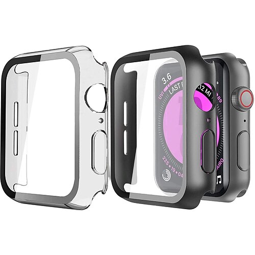 2 Pack Watch Case with Screen Protector Compatible with Apple iWatch Series 7 / SE / 6/5/4/3/2/1 Scratch Resistant Dust Proof Shockproof Tempered Glass Watch Cover
2 Pack Watch Case with Screen Protector Compatible with Apple iWatch Series 7 / SE / 6/5/4/3/2/1 Scratch Resistant Dust Proof Shockproof Tempered Glass Watch Cover