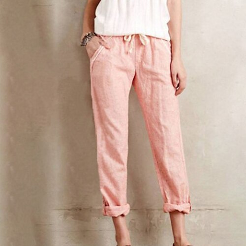 Women's Loungewear Bottom Nighty Pure Color Comfort Home Daily Cotton And Linen Long Pant Pocket Spring Summer Blue Pink
Women's Loungewear Bottom Nighty Pure Color Comfort Home Daily Cotton And Linen Long Pant Pocket Spring Summer Blue Pink