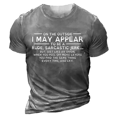Men's Unisex T shirt Tee Letter Graphic Prints Crew Neck Army Green Dark Gray Navy Blue Black 3D Print Outdoor Street Short Sleeve Print Clothing Apparel Sports Designer Casual Big and Tall / Summer
Men's Unisex T shirt Tee Letter Graphic Prints Crew Neck Army Green Dark Gray Navy Blue Black 3D Print Outdoor Street Short Sleeve Print Clothing Apparel Sports Designer Casual Big and Tall / Summer