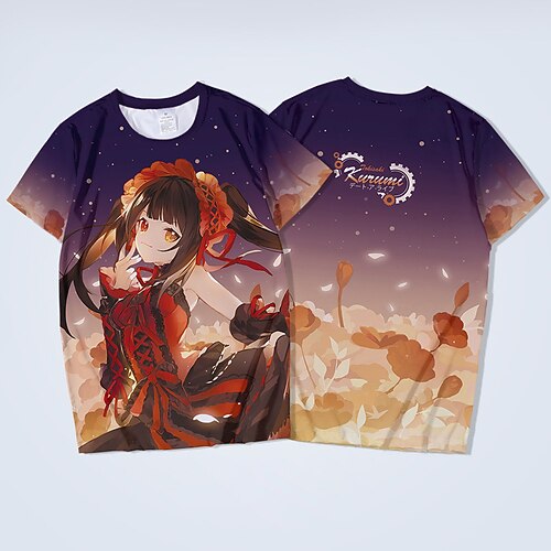 Inspired by Date A Live Tohka Yatogami Tokisaki Kurumi T-shirt Cartoon 100% Polyester Anime Harajuku Graphic Kawaii T-shirt For Men's / Women's / Couple's
Inspired by Date A Live Tohka Yatogami Tokisaki Kurumi T-shirt Cartoon 100% Polyester Anime Harajuku Graphic Kawaii T-shirt For Men's / Women's / Couple's