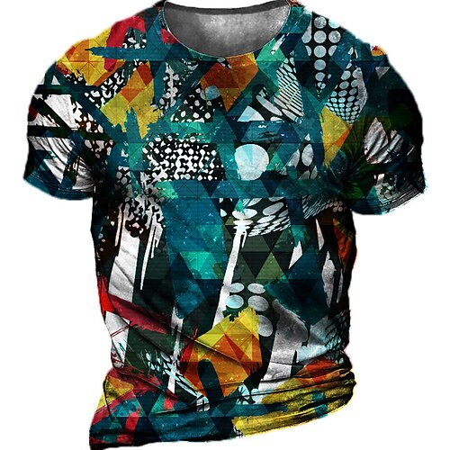 Men's Unisex T shirt Tee 3D Print Graphic Prints Graffiti Crew Neck Street Daily Print Short Sleeve Tops Casual Vintage Designer Big and Tall Blue
Men's Unisex T shirt Tee 3D Print Graphic Prints Graffiti Crew Neck Street Daily Print Short Sleeve Tops Casual Vintage Designer Big and Tall Blue