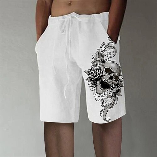 Men's Stylish Designer Straight Shorts Elastic Waist Print Short Pants Sports Outdoor Daily Graphic Prints Skull Cotton Blend Comfort Breathable Mid Waist White M L XL XXL 3XL / Summer / Beach
Men's Stylish Designer Straight Shorts Elastic Waist Print Short Pants Sports Outdoor Daily Graphic Prints Skull Cotton Blend Comfort Breathable Mid Waist White M L XL XXL 3XL / Summer / Beach