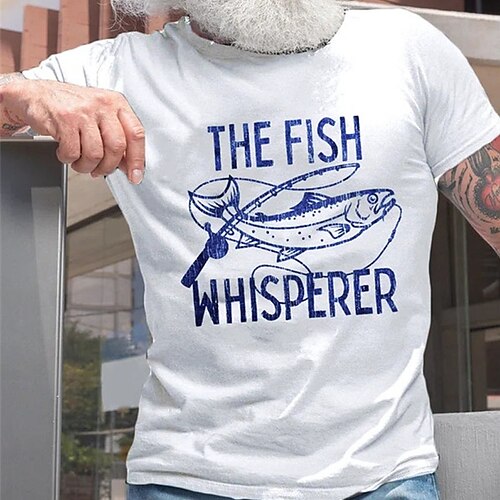 Herre T skjorte Kul skjorte Grafisk Bokstaver Fisk Crew-hals Trykt mønster Gate Avslappet Kortermet Trykt mønster Klær Mote Designer Klassisk Original
Herre T skjorte Kul skjorte Grafisk Bokstaver Fisk Crew-hals Trykt mønster Gate Avslappet Kortermet Trykt mønster Klær Mote Designer Klassisk Original