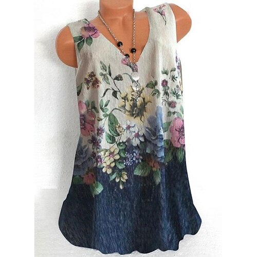 Women's Floral Tank Top Camis Floral Print V Neck Casual Streetwear Tops Green / 3D Print
Women's Floral Tank Top Camis Floral Print V Neck Casual Streetwear Tops Green / 3D Print