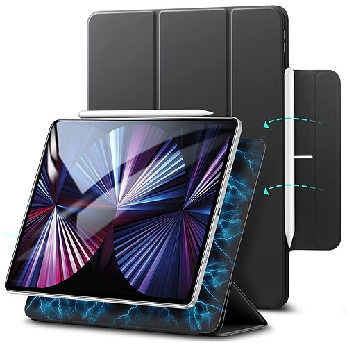 Rebound Magnetic Case Compatible with iPad Mini 6 Magnetic Attachment Auto Sleep/Wake Supports Pencil 2 Black Multi-angle Viewing Trifold Stand
Rebound Magnetic Case Compatible with iPad Mini 6 Magnetic Attachment Auto Sleep/Wake Supports Pencil 2 Black Multi-angle Viewing Trifold Stand