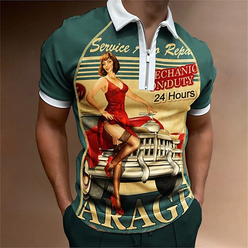 Per uomo POLO Camicia da golf Golf Auto Collo ripiegabile Marrone Esterno Strada Cerniera 3D Abbigliamento Di tendenza Informale Traspirante Comodo / Estate / Estate
Per uomo POLO Camicia da golf Golf Auto Collo ripiegabile Marrone Esterno Strada Cerniera 3D Abbigliamento Di tendenza Informale Traspirante Comodo / Estate / Estate