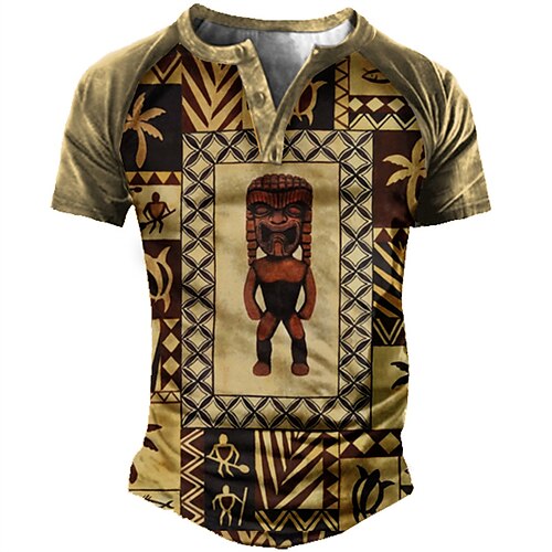 Men's T shirt Tee Henley Shirt Graphic Geometric Henley Yellow 3D Print Street Casual Short Sleeve Button-Down Print Clothing Apparel Basic Fashion Classic Comfortable / Summer / Summer / Sports
Men's T shirt Tee Henley Shirt Graphic Geometric Henley Yellow 3D Print Street Casual Short Sleeve Button-Down Print Clothing Apparel Basic Fashion Classic Comfortable / Summer / Summer / Sports