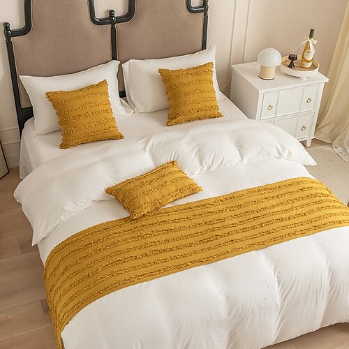 Decorative Bed Runner Solid Color Breathable Modern Bedding Scarf Protection for Hotels Homes and Guest Room Home Decor
Decorative Bed Runner Solid Color Breathable Modern Bedding Scarf Protection for Hotels Homes and Guest Room Home Decor