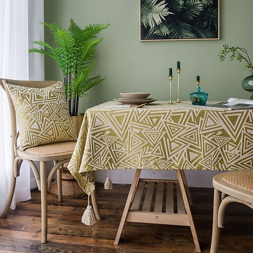 Farmhouse Style Pastoral Tablecloth Cotton Linen Fabric Table Cloth - Washable Table Cover Dust-Proof Wrinkle Resistant for Restaurant, Picnic, Indoor and Outdoor Dining
Farmhouse Style Pastoral Tablecloth Cotton Linen Fabric Table Cloth - Washable Table Cover Dust-Proof Wrinkle Resistant for Restaurant, Picnic, Indoor and Outdoor Dining
