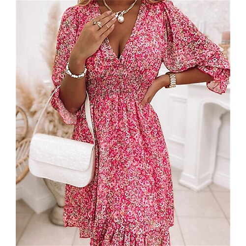 Femme Robe à fleurs Manches 3/4 Automne Printemps Imprimer Floral Col V Coton Ample lin 2022 Vert Bleu Rouge S M L XL XXL
Femme Robe à fleurs Manches 3/4 Automne Printemps Imprimer Floral Col V Coton Ample lin 2022 Vert Bleu Rouge S M L XL XXL