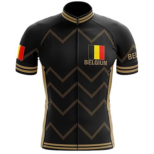 21Grams Herre Sykkeltrøyer Kortermet Sykkel Jersey Topper med 3 baklommer Fjellsykling Veisykling UV-bestandig Pustende Hurtigtørkende Refleksbånd Svart Hvit Rød Belgia Nasjonalflagg sport Klær
21Grams Herre Sykkeltrøyer Kortermet Sykkel Jersey Topper med 3 baklommer Fjellsykling Veisykling UV-bestandig Pustende Hurtigtørkende Refleksbånd Svart Hvit Rød Belgia Nasjonalflagg sport Klær
