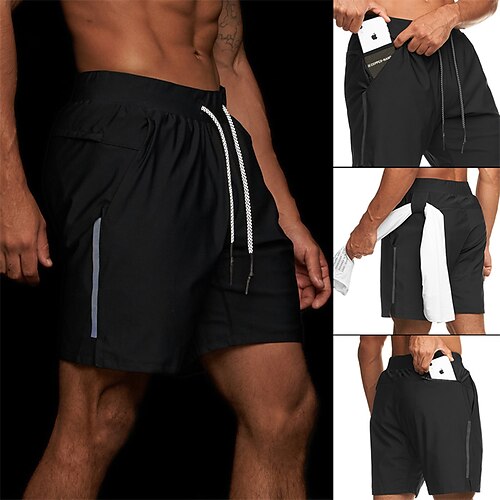 Men's Casual / Sporty Active Shorts Drawstring Pocket Elastic Waist Knee Length Pants Sports Outdoor Casual Micro-elastic Solid Color Breathable Outdoor Mid Waist White Black M L XL XXL 3XL / Summer
Men's Casual / Sporty Active Shorts Drawstring Pocket Elastic Waist Knee Length Pants Sports Outdoor Casual Micro-elastic Solid Color Breathable Outdoor Mid Waist White Black M L XL XXL 3XL / Summer