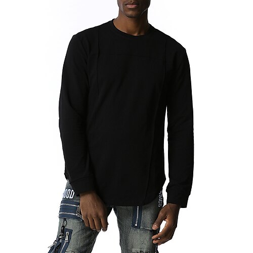 Men's T shirt Solid Color Crew Neck Street Casual Long Sleeve Tops Basic Fashion Classic Comfortable White Black
Men's T shirt Solid Color Crew Neck Street Casual Long Sleeve Tops Basic Fashion Classic Comfortable White Black