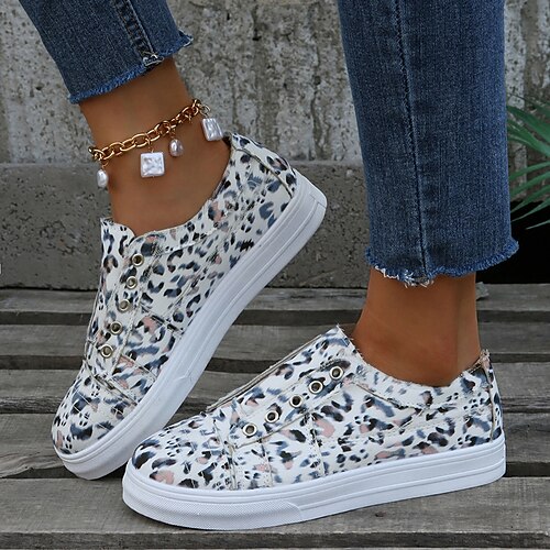 Women's Sneakers Plus Size Canvas Shoes Flat Heel Round Toe Walking Shoes Canvas Loafer White
Women's Sneakers Plus Size Canvas Shoes Flat Heel Round Toe Walking Shoes Canvas Loafer White