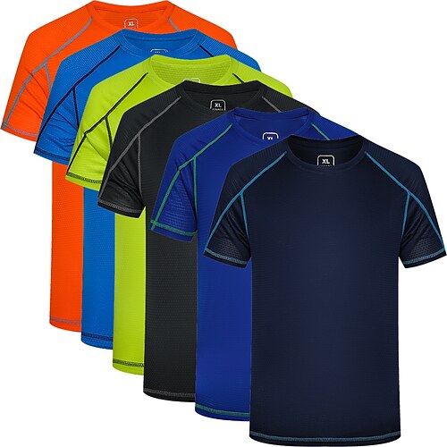 Men's Running Shirt Mesh Short Sleeve Top Athleisure Breathable Quick Dry Lightweight Fitness Running Sportswear Activewear Solid Colored Green Dark Gray Sky Blue
Men's Running Shirt Mesh Short Sleeve Top Athleisure Breathable Quick Dry Lightweight Fitness Running Sportswear Activewear Solid Colored Green Dark Gray Sky Blue