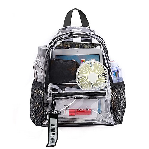 Transparent School Backpack Bookbag for Student Multi-function Wear-Resistant Water Resistant PVC School Bag Satchel 16 inch
Transparent School Backpack Bookbag for Student Multi-function Wear-Resistant Water Resistant PVC School Bag Satchel 16 inch