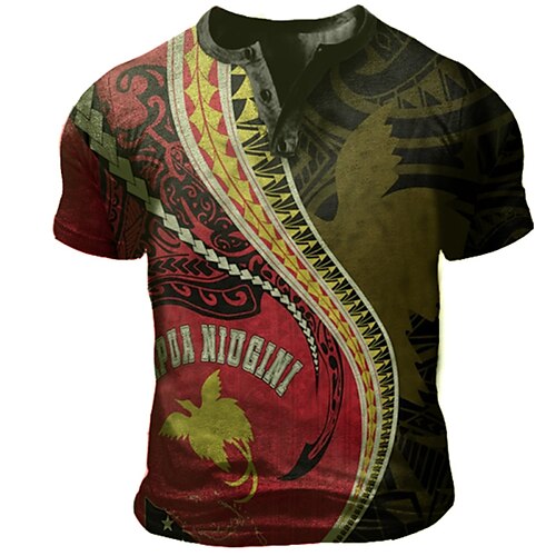 Men's Henley Shirt Tee T shirt 3D Print Graphic Color Block Eagle Plus Size Henley Daily Sports Patchwork Button-Down Short Sleeve Tops Basic Casual Classic Designer Green
Men's Henley Shirt Tee T shirt 3D Print Graphic Color Block Eagle Plus Size Henley Daily Sports Patchwork Button-Down Short Sleeve Tops Basic Casual Classic Designer Green