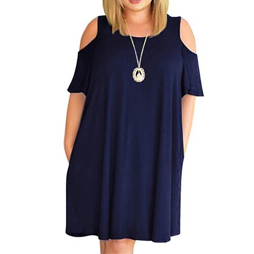 Per donna Plus Size Abito a T shirt Tinta unica Girocollo Manica corta Autunno Primavera Informale Mini abito corto Giornaliero Ritorno a scuola Vestito
Per donna Plus Size Abito a T shirt Tinta unica Girocollo Manica corta Autunno Primavera Informale Mini abito corto Giornaliero Ritorno a scuola Vestito