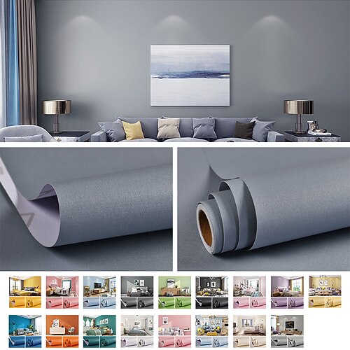 Self Adhesive PVC Waterproof Oil-Proof Fashion Solid color Wallpaper Contact Paper Wall Bathroom Kitchen Furniture Renovation Wall Sticker 30060cm
Self Adhesive PVC Waterproof Oil-Proof Fashion Solid color Wallpaper Contact Paper Wall Bathroom Kitchen Furniture Renovation Wall Sticker 30060cm