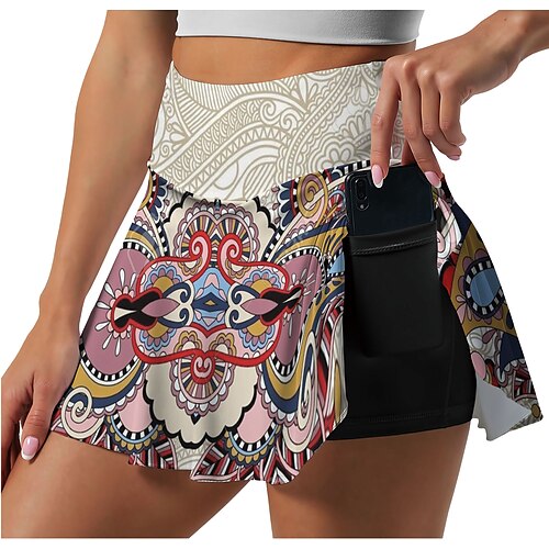 Women's Running Skirt Athletic Skorts Side Pockets 2 in 1 Bottoms Athletic Athleisure Breathable Quick Dry Moisture Wicking Fitness Gym Workout Running Sportswear Activewear Paisley Rosy Pink Dark
Women's Running Skirt Athletic Skorts Side Pockets 2 in 1 Bottoms Athletic Athleisure Breathable Quick Dry Moisture Wicking Fitness Gym Workout Running Sportswear Activewear Paisley Rosy Pink Dark