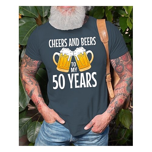 Men's T shirt Hot Stamping Beer Letter Round Neck Casual Daily Print Short Sleeve Tops Simple Basic Black Blue Gray 
Men's T shirt Hot Stamping Beer Letter Round Neck Casual Daily Print Short Sleeve Tops Simple Basic Black Blue Gray